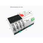 Switch Ats Transferencia Automatico Trifásico 100a 4f 220v Beige