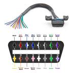 Cable Extension Obd2 J1962 16 Pines Conector Hembra 30cm