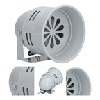 Sirena Industrial Tipo Turbina 125db 220v Alarma Bocina Gris