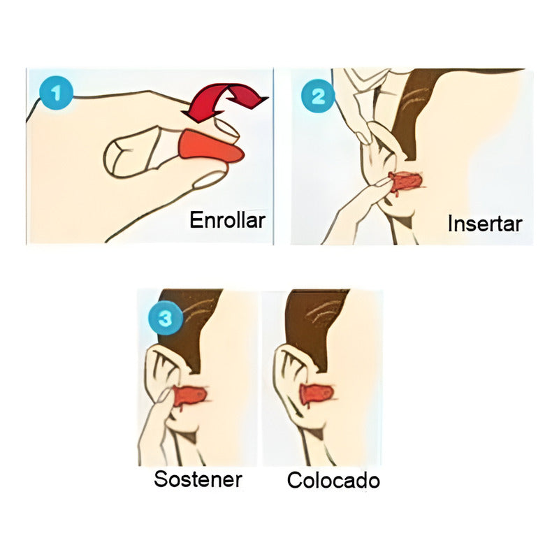 Pack 30 Pares Detallados Tapones Protectores Oído 3m Mod1100 Naranjo