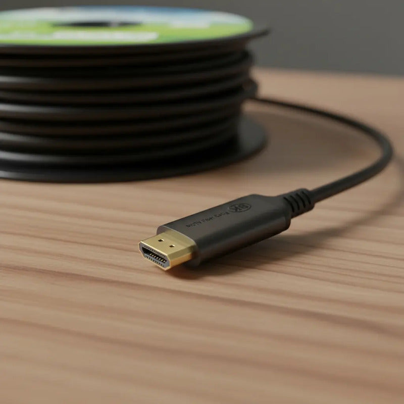 Cable Hdmi De Fibra Optica 8k 2.1 48gbps Ultra Hd 50 Metros