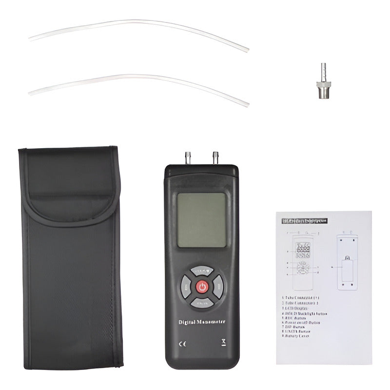 Manometro Digital Medidor Presion Diferencial 2psi Mbar Rec