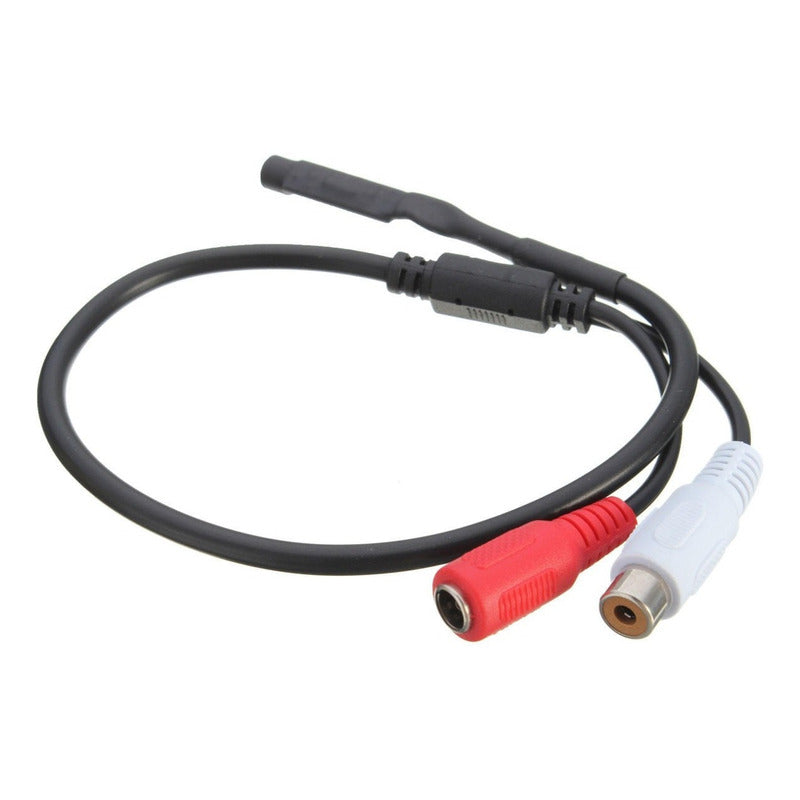 Micrófono Espía Audio Activo Para Cámara Cctv Dvr 12v