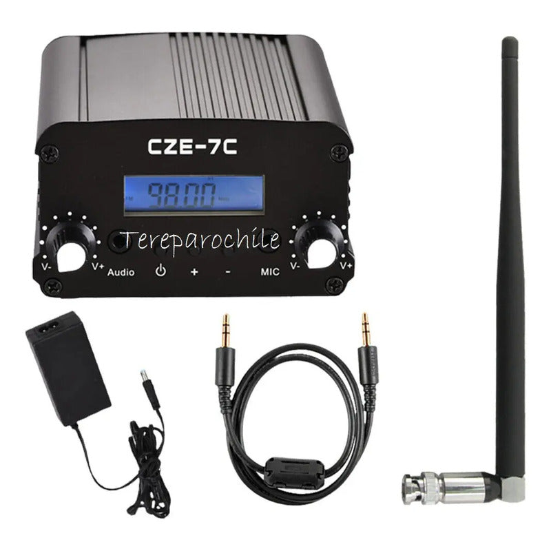 Transmisor De Radio Fm 7 Watts Con Antena Y Fuente Poder Pll