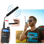Antena Táctica Flexible Doble Banda Para Radio Baofeng Sma-f