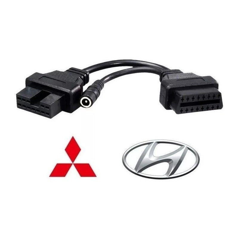 Adaptador Para Mitsubishi Hyundai 12 Pin Obd2 Obdii Obd1