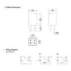 Rele Relay Automotriz 303-1ah-c-r1 U01 12vdc 4 Pines