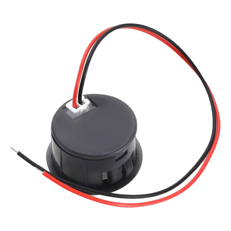 Voltimetro Digital Led Dc 4v 12v 24v 100v Pantalla Circular