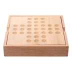 Juego Solitario Senku Artesanal 35 Piezas Madera Iq Puzzle