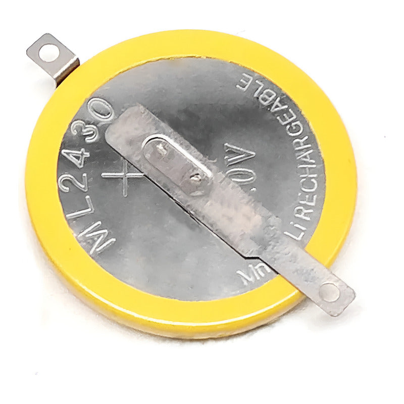 Ml2430 3v Pines 180 Grados Recargable 100mah Amarillo