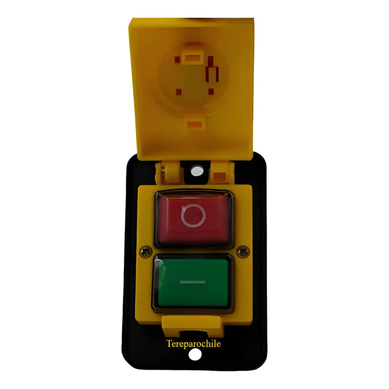 Switch Interruptor Pulsador Yh03-a Electromagnetico 3 Fases Amarillo