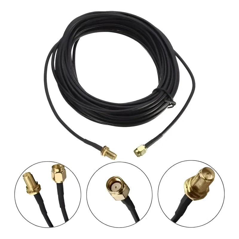 Cable Extensión Antena Wifi Rp-sma Macho A Hembra 5m Tereparochile