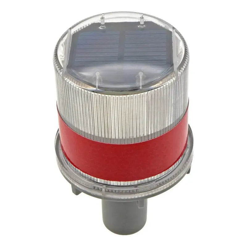Baliza Solar Roja Luz Advertencia Led Interperie Vial Flash