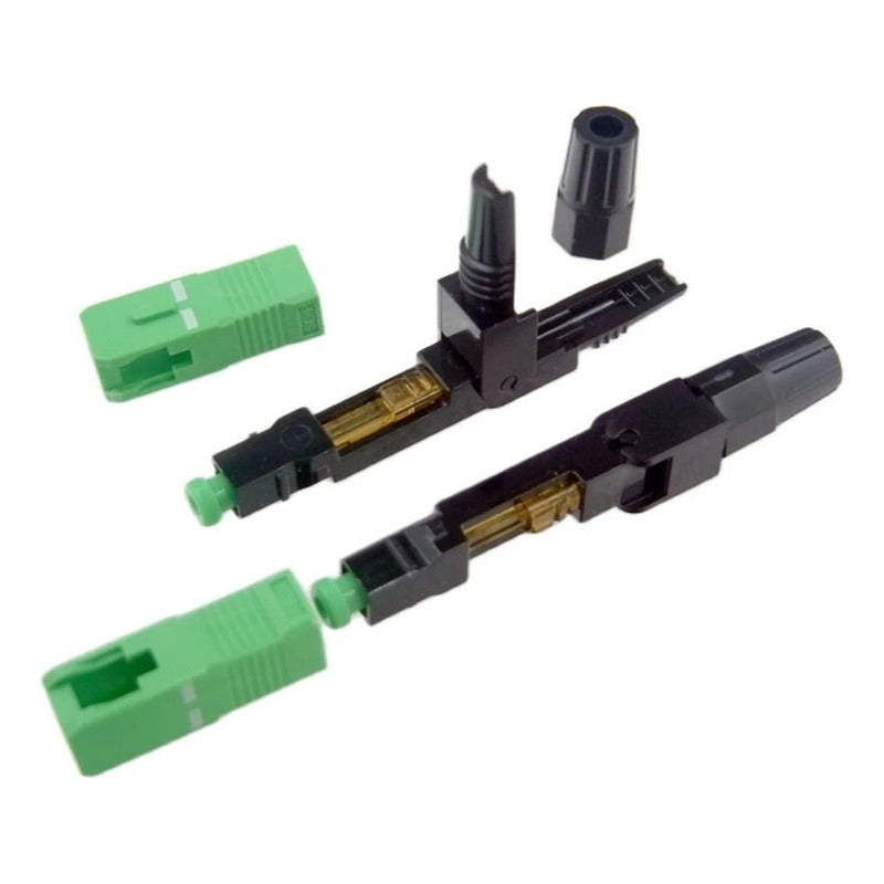 10 X Conectores Rápidos Sc/apc Fibra Óptica Ftth 10 Unidades