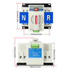 Switch Interruptor Transferencia Automatica 63a Ats 220v Mcb Azul Plomo