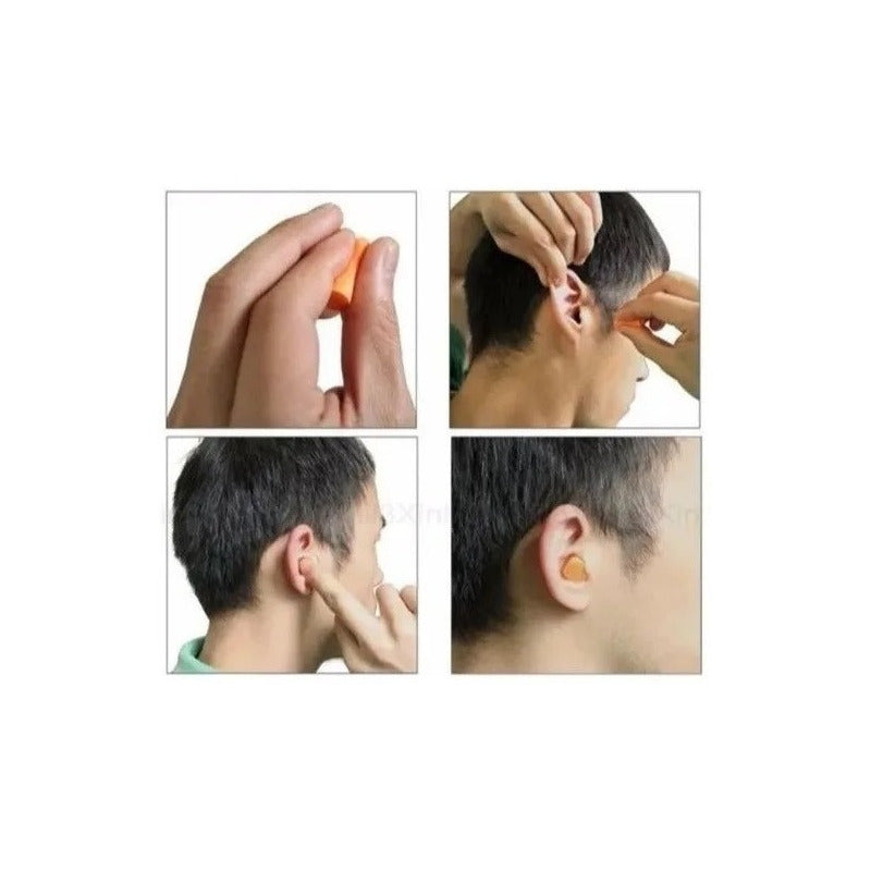 Pack 160 Tapones Protectores Auditivos Oído 3m Naranja