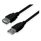 Cable Extension Usb 2.0 A/b Macho Hembra 1,5 Metros Negro