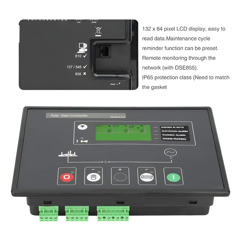 Controlador De Generador Dse5110 Mkii Ats Display Lcd Bc5110