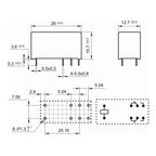 Rele Relay Rb-212df6 Rb212df6 12v Dc 8 Pines