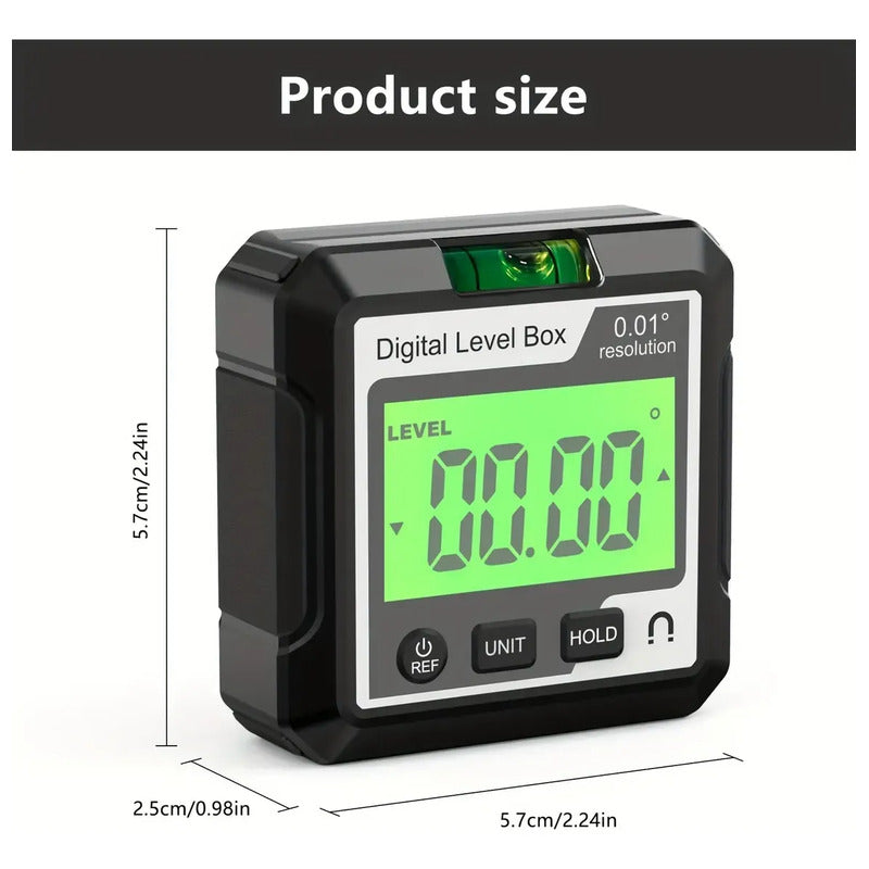 Inclinometro Nivel Digital Medidor Angulo Pantalla Magnetico