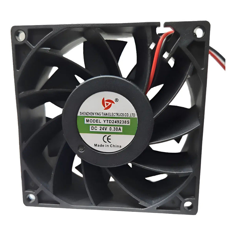 Ventilador Fan Cooler Ytd249238s 24v 92x38mm 9238 Ytd249238 Negro