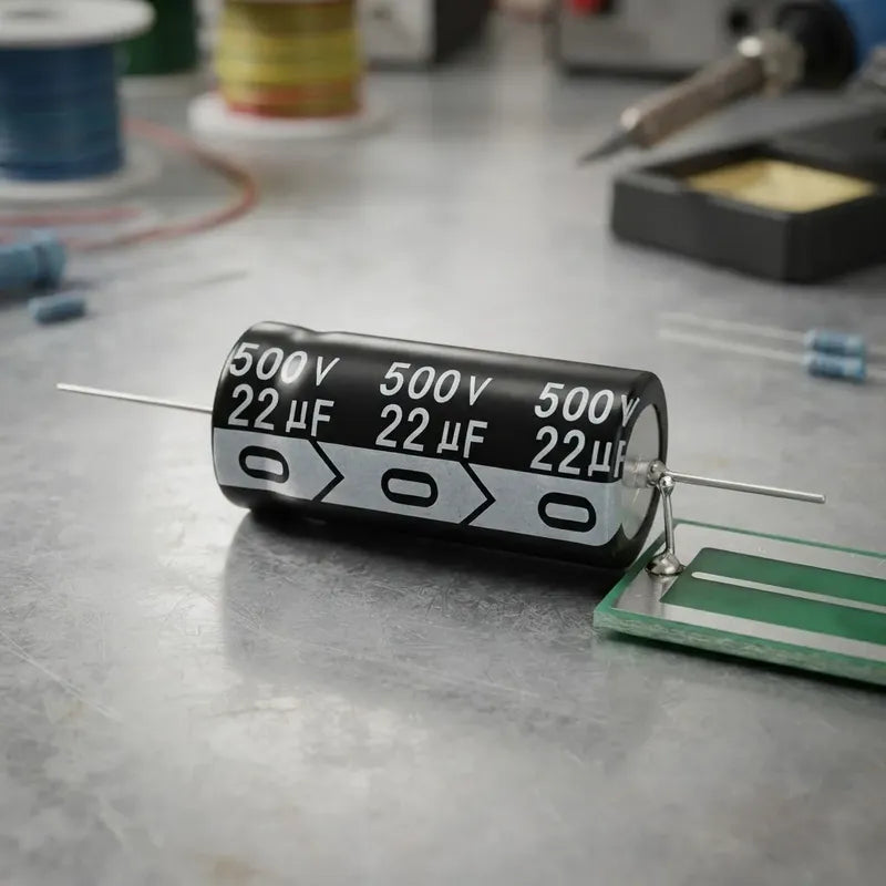 Condensador Electrolitico Axial 22uf 500v