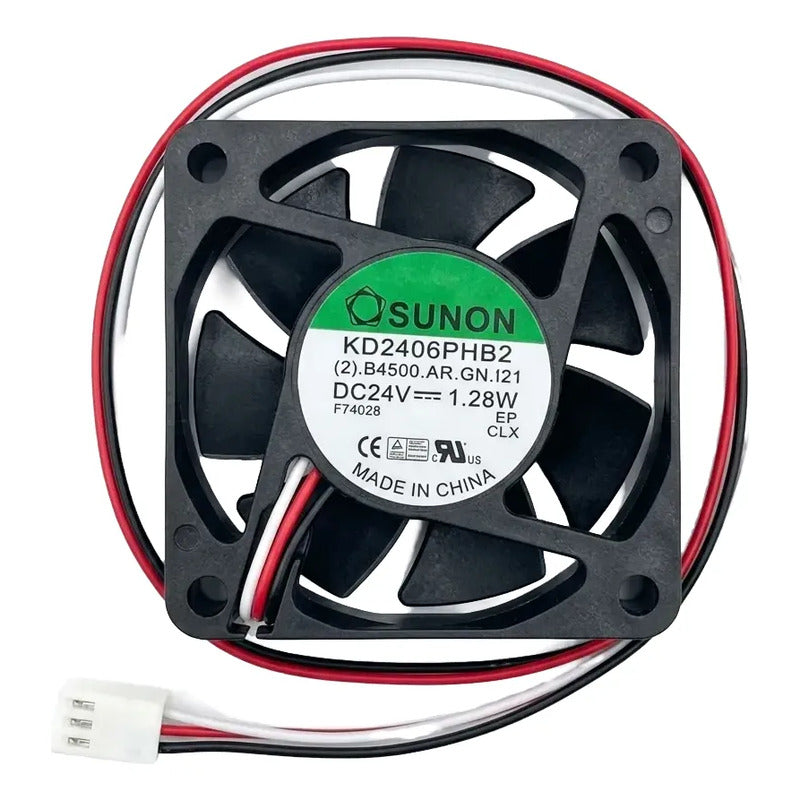 Ventilador Fan 60x60x15mm 24v 1.28w Kd2406phb2 3pin Negro Negro