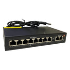Switch Poe 8 Puertos + 2 Uplink De Red Modelo 1028mn