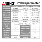 Pinza Amperimetrica Digital Aneng Pn103 Amperimetro Dc Ac