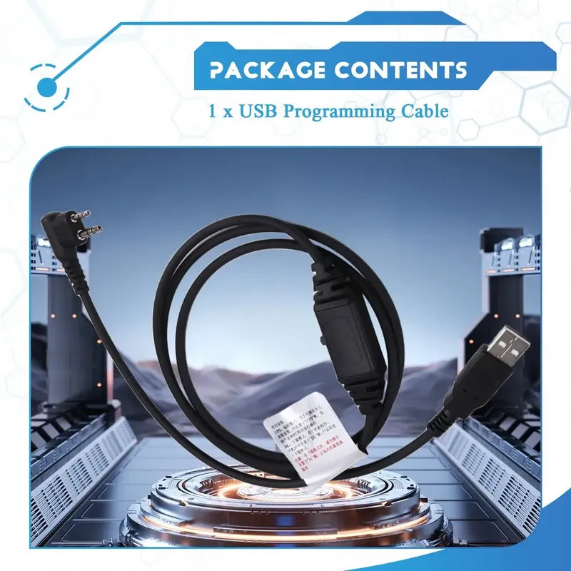 Cable De Programación Usb Pc63 Para Pd500 Pd506 Pd560 Pd58 Negro