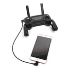 Cable Otg Compatible Dji Drone 30cm 90° Micro Usb A Tipo C Negro
