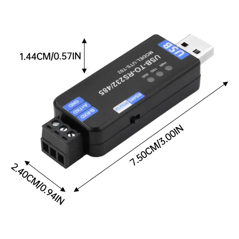 Modulo Convertidor Usb A Rs232 Rs485 Comunicacion Industrial