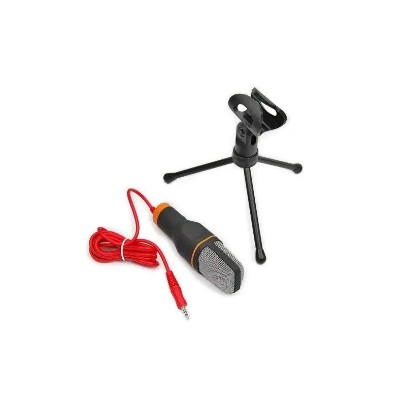 Micrófono Condensador Andowl Q-888 Gamer Estudio 1.8m - Negro