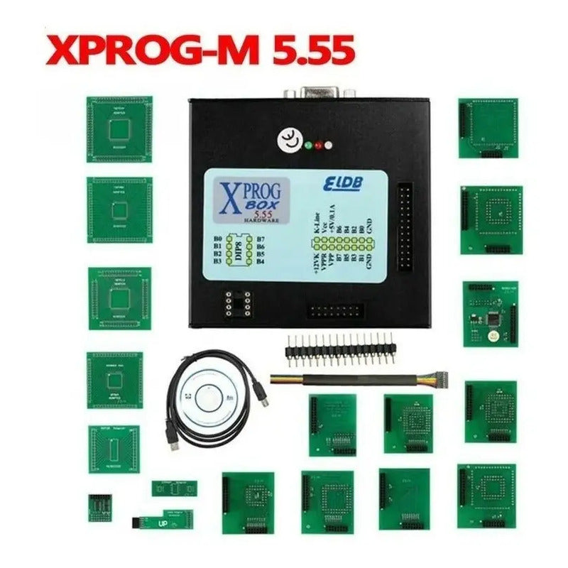 Programador X Prog- Xprog M 5.55 Full 18 Adaptadores Ecu Bsi