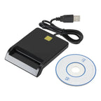 Lector Tarjetas Inteligente Ccid Usb Dni Electronico Sim Emv Negro