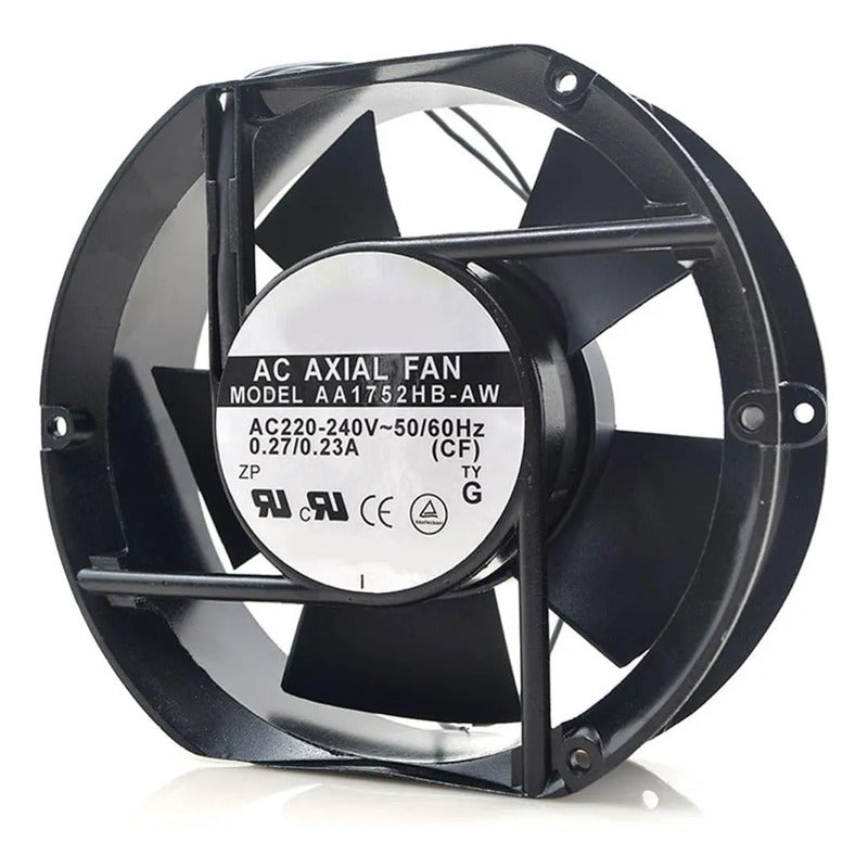 Ventilador Fan Cooler Aa1752hb-aw 220v 170x150x50mm 50/60hz Negro