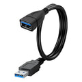 Cable Extensión Alargador Usb A Macho Hembra 2 Mt Usb 3.0 Negro