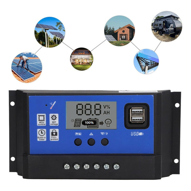 Regulador Panel Solar Controlador Fotovoltaico 12v24v 60apwm