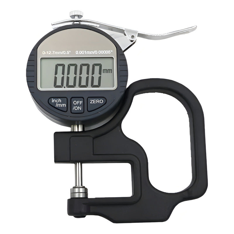 Micrometro Digital Medidor Espesor 0.001mm Plano 0 A 12.7mm Máxima Longitud Medida 12.7 Mm Mínima Longitud Medida 0 Mm 1.27 Cm