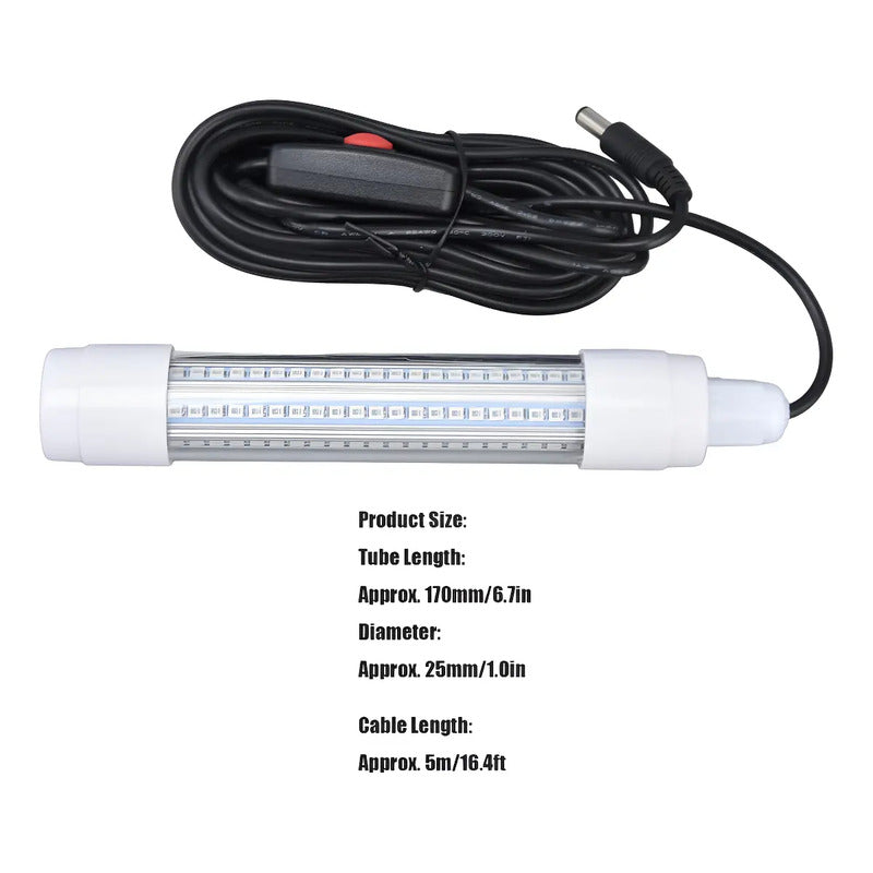 Luz De Pesca Lampara Bote Led Camping Sumergible 12v 24v 48v