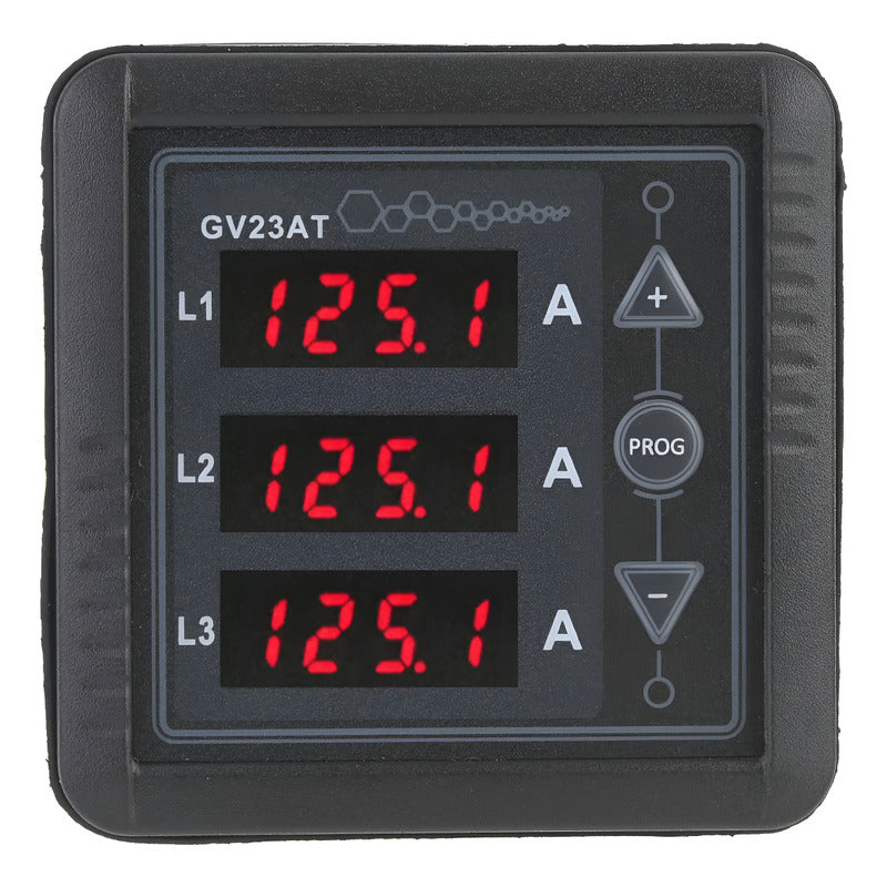 Medidor Corriente Amperimetro Trifasico Gv23at 220 Generador