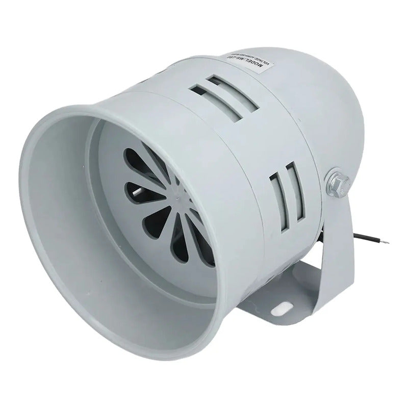 Sirena Industrial Tipo Turbina 125db 220v Alarma Bocina Gris