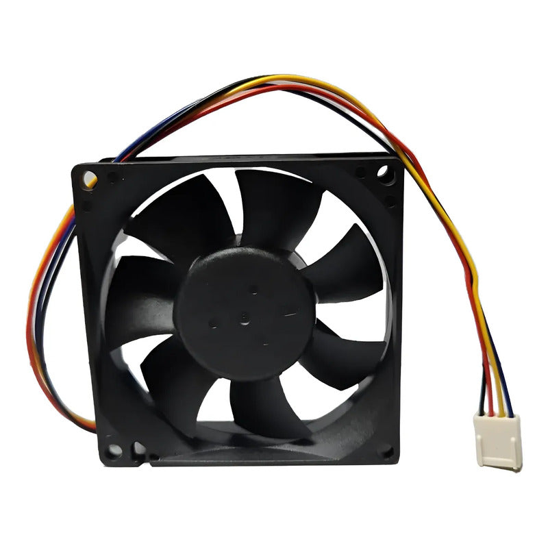 Ventilador Fan Cooler Hxd8025 12v 80x25mm 8025 4 Pines Negro