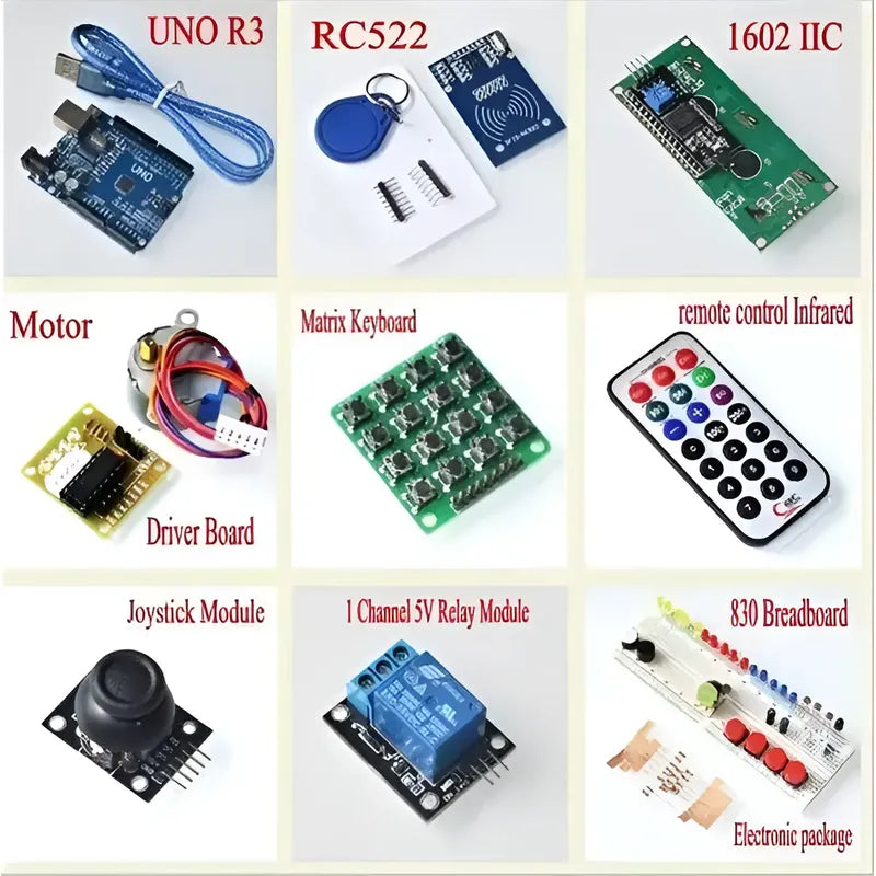 Kit Estudio Electronica Avanzado Compatible Arduino -uno R3