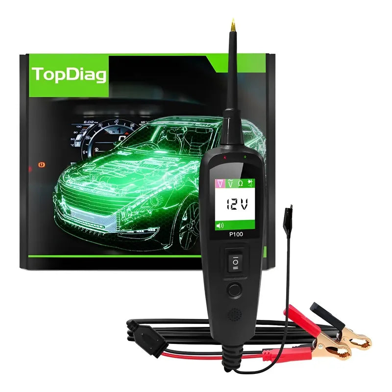 Punta Lógica 12-24 Probador De Circuito Eléctrico Automotriz Verde