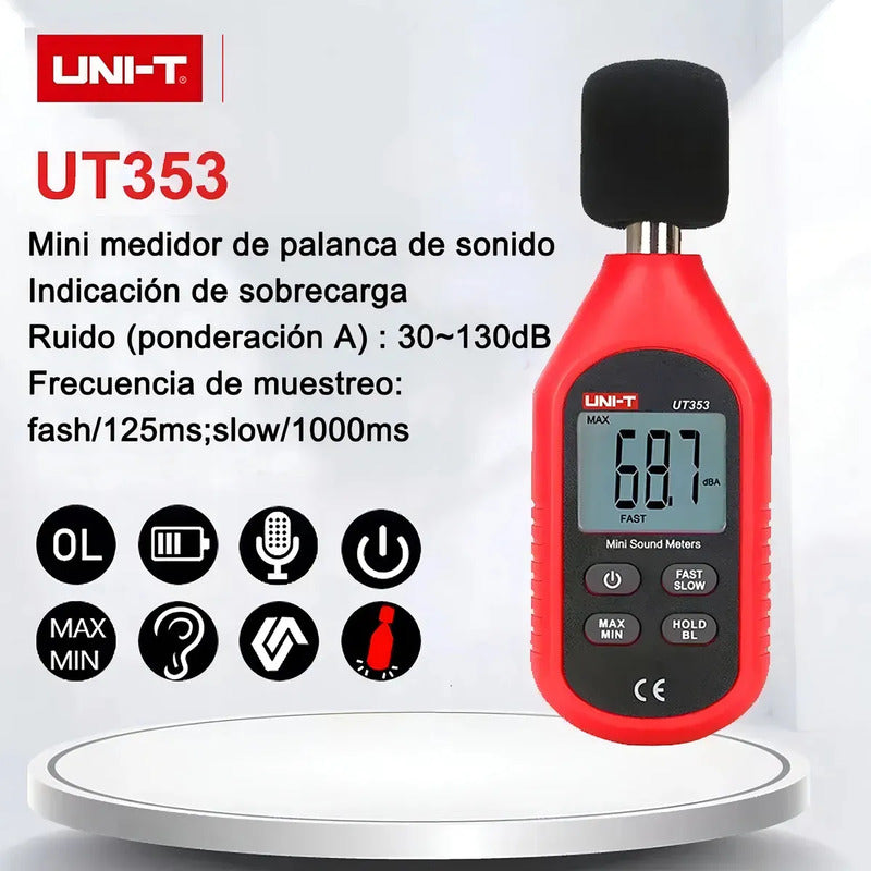 Sonometro Medidor Nivel De Sonido Digital 30-130db Ut353