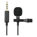 Microfono Condensador Lavalier Solapa Para Celulares Tictok Negro