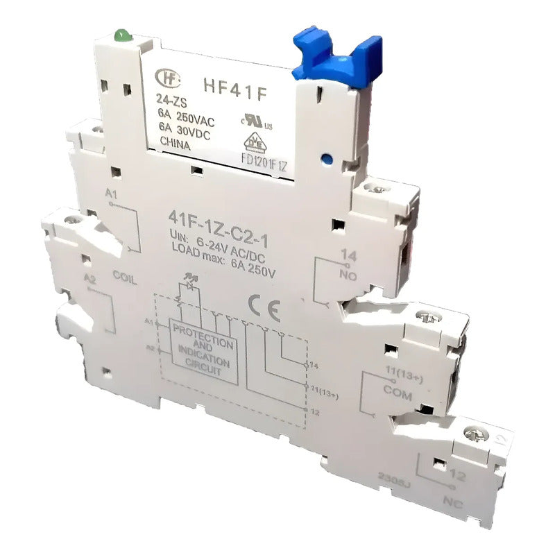 Rele Interface Plano Slim 24v Ac/dc Riel Din