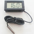 Termómetro Digital Trc Tm Ambiente Lcd Negro Acuario Invernadero
