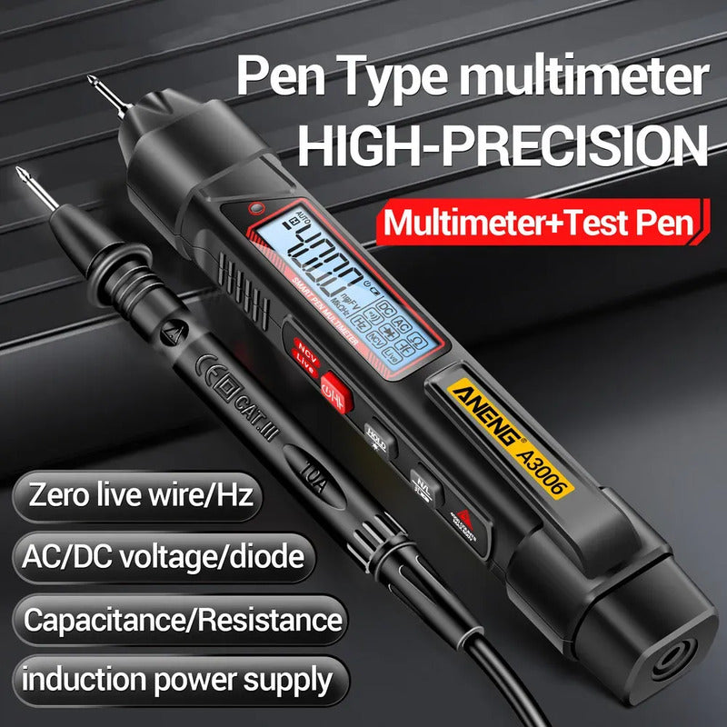 Multimetro Digital Tester Tipo Boligrafo Lcd Buscapolos Acdc